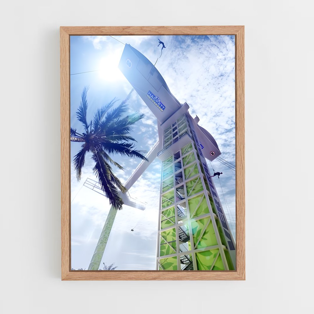 Poster Palm Breeze – affiche Saut à l’élastique (vue 4)